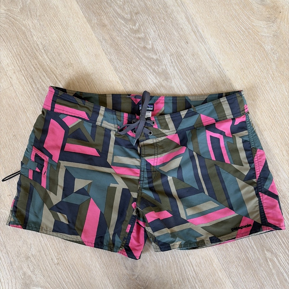 Patagonia Wavefarer Board Shorts Swimwear Water Repellant Women's 12 Multicolor
